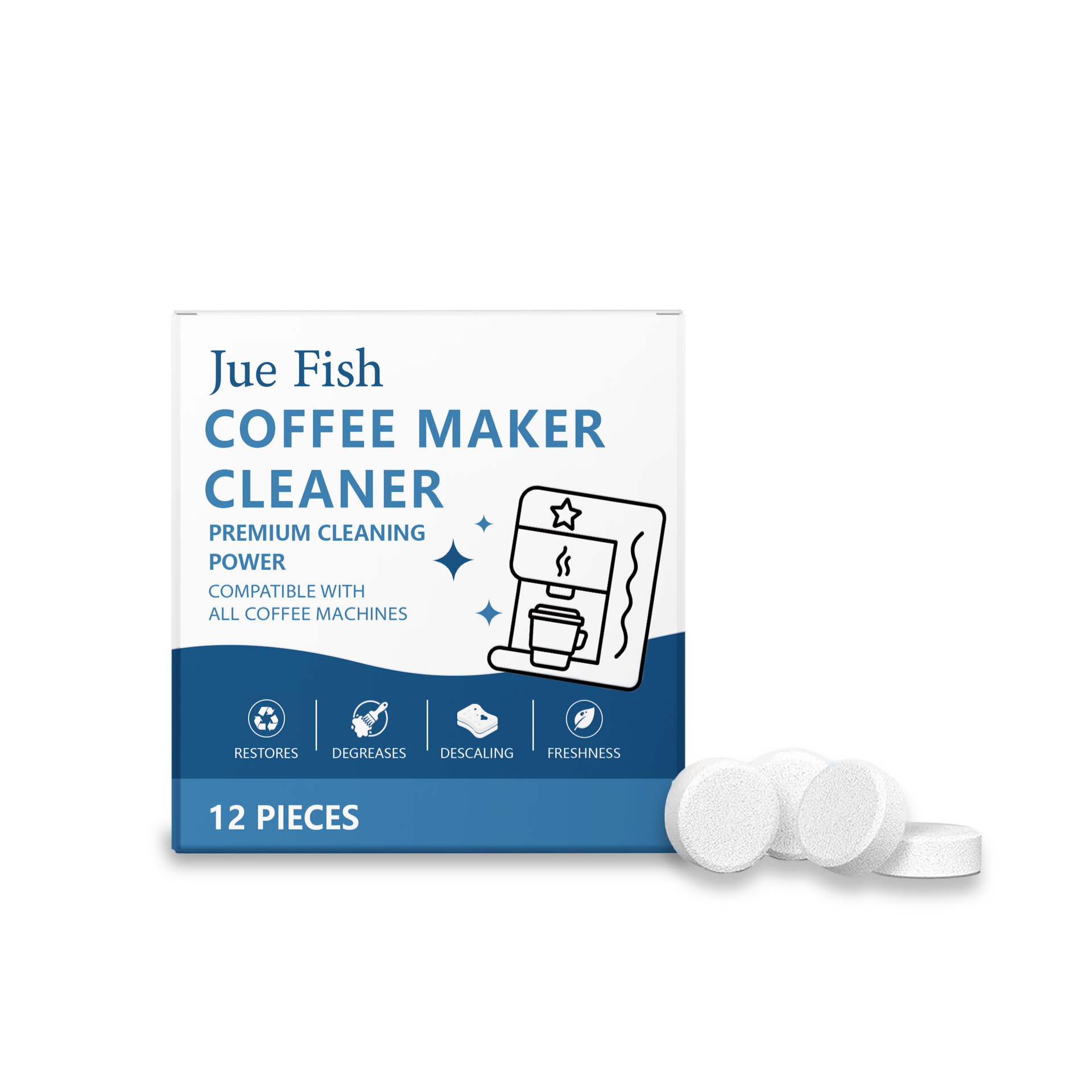 Backflush Tablet Cleaner - Coffee Machine Cleaning Tablets Efficient Descaling
