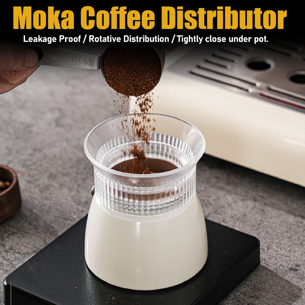 Transparent/Black Moka Pot Dos - Dosing Funnel Ring 评论和价格